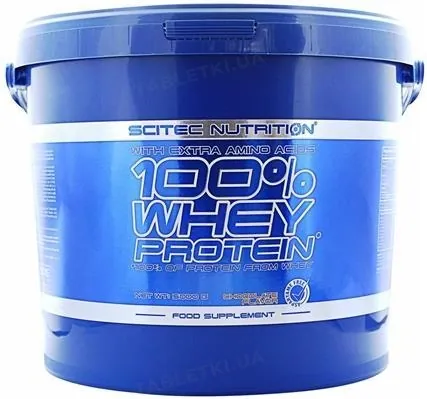 Протеїн сироватковий концентрат Scitec Nutrition 100% Whey Protein шоколад, 5000 г