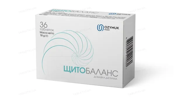 Щитобаланс таблетки по 500 мг №36 у бліст.