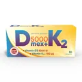 Вітамін Д МЕКС 5000 + К2 таблетки 5000 МО Д3 та 100 мкг вітаміну К2 №50