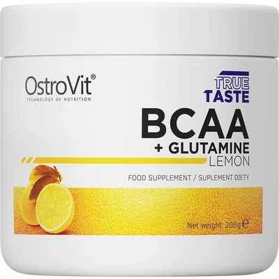 Амінокислоти OstroVit BCAA + Glutamine лимон, 200 г