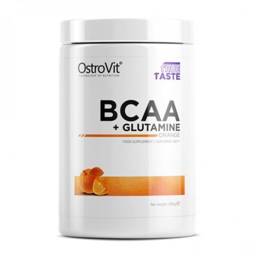 Амінокислоти OstroVit BCAA + L-Glutamine смак апельсин, 500 г