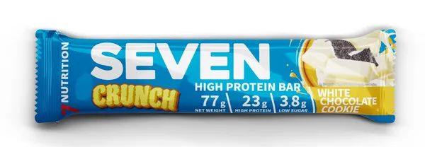 Батончик протеїновий 7Nutrition Seven Crunch High Protein Bar Білий шоколад - печиво, 77 г