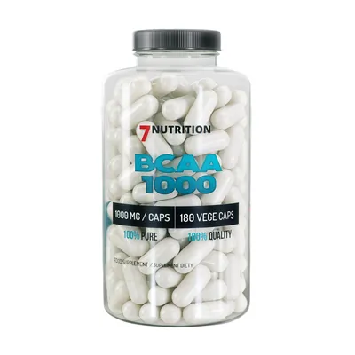 Амінокислота 7Nutrition BCAA 2:1:1 1000 мг, 180 капсул