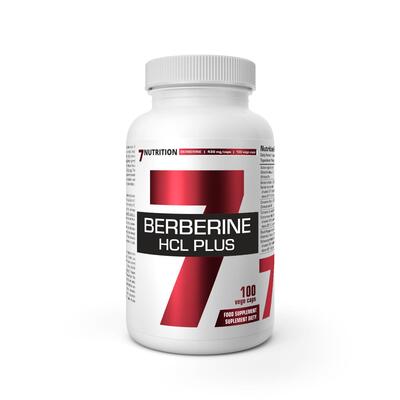 Берберин гідрохлорид 7Nutrition Berberine HCL Plus (Cinnamon Curcumin Piperine), 100 капсул