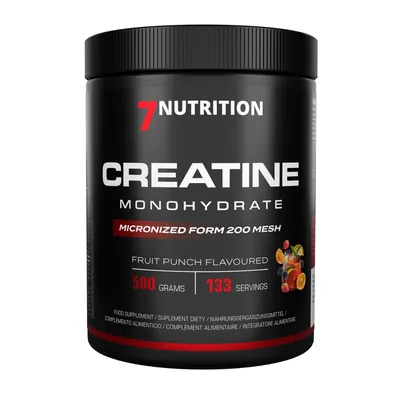 Креатин моногідрат 7Nutrition Creatine Monohydrate Фруктовий пунш, 500 г