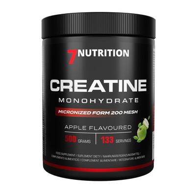 Креатин Моногідрат 7Nutrition Creatine Monohydrate Зелене яблуко, 500 г