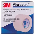 Пластир медичний Micropore 1530-1 хірургічний на паперовій основі, білий 2,5 см х 9,1 м, 1 штука