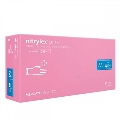 Перчатки смотровые Mercator Medical Nitrylex Pink нитриловые неопудренные, размер М, нестерильные, розовые, 100 штук