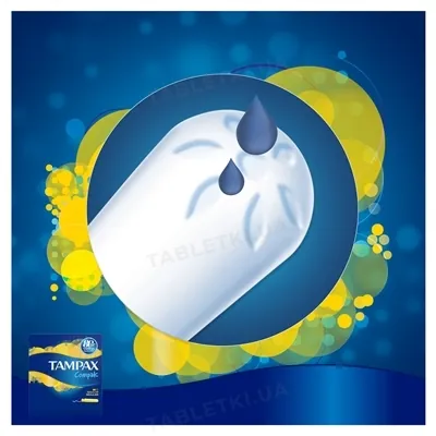 Тампони Tampax Compak Regular з аплікатором, 2 краплі, 16 штук