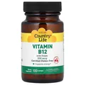 Вітамін B12 з фолатом Country Life Vitamin B12 with Folate 500 мкг/667 мкг DFE (400 мкг) смак вишня, 100 пастилок