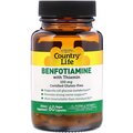 Бенфотиамин с тиамином Country Life Benfotiamine with Thiamin 150 мг, 60 растительных капсул