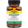 Бенфотіамін з тіаміном Country Life Benfotiamine with Thiamin 150 мг, 60 рослинних капсул