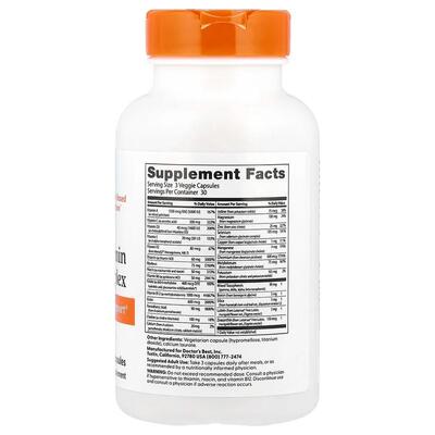 Витаминно-минеральный комплекс без железа Doctor's Best Multi-Vitamin with Vitashine D3 and Quatrefolic, 90 гелевых капсул