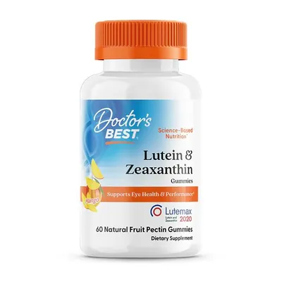 Зеаксантин і лютеїн Doctor's Best Lutein & Zeaxanthin Gummies зі смаком манго, 60 жувальних таблеток
