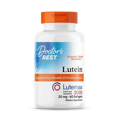 Лютеїн Doctor's Best Lutein with Lutemax 2020 20 мг, 60 гелевих капсул