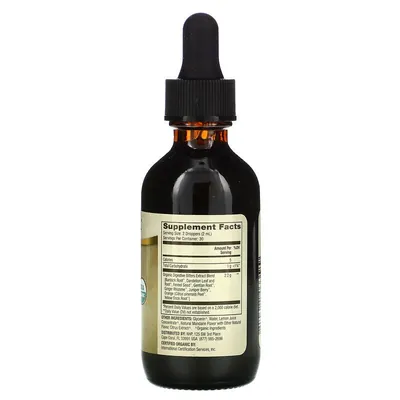 Органічна травна гірка настоянка Dr. Mercola Organic Digestive Bitters з натуральними ароматизаторами, 60 мл