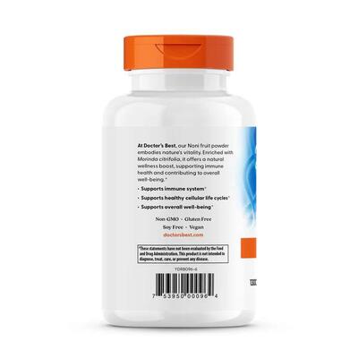 Нони Doctor's Best Noni Fruit Powder, 120 растительных капсул