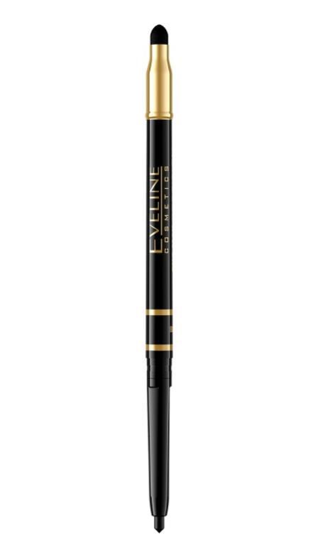 Карандаш для глаз Eveline Eye Max Precision автоматический с растушевкой Черный, 8.3 г