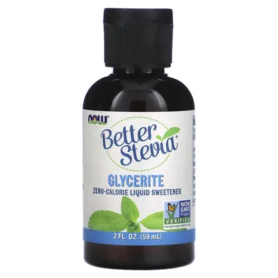 Стевія NOW Better Stevia гліцериновий екстракт, без смаку, 59 мл