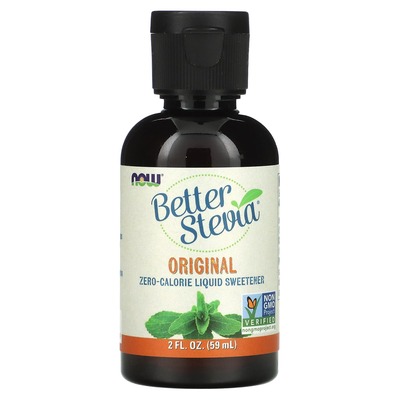 Стевия NOW Better Stevia, без вкуса, 59 мл