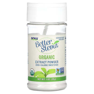 Стевия NOW Better Stevia порошок, 28 г
