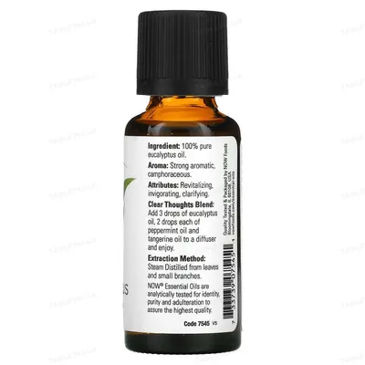 Ефірна олія евкаліпту Now Essential Oils Eucalyptus, 30 мл