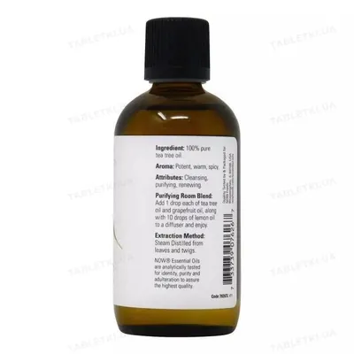 Ефірна олія чайного дерева Now Essential Oils Tea Tree, 118 мл