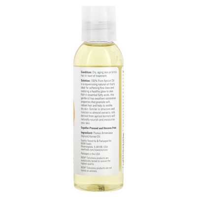 Масло абрикоса Now Apricot Oil, 118 мл