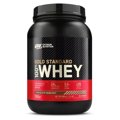Протеїн сироватковий змішаний Optimum Nutrition Gold Standard 100% Whey, шоколад-фундук, 896 г