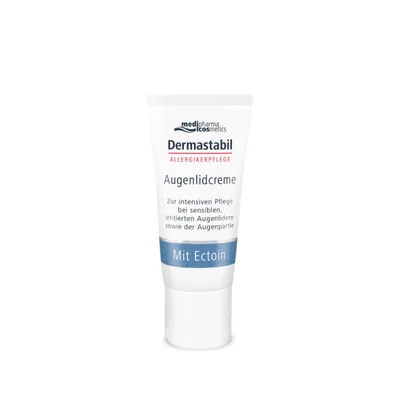 Крем для контуру очей Medipharma Cosmetics Dermastabil з ектоїном для чутливої, подразненої шкіри та схильної до алергії, 15 мл