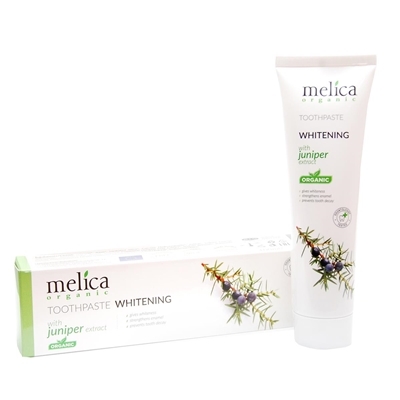 Зубная паста Melica Organic Whitening c экстрактом можжевельника, 100 мл