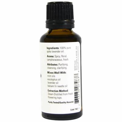 Ефірна олія лаванди NOW Spike Lavender Oil, 30 мл