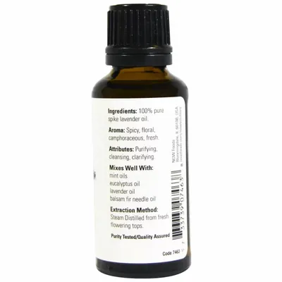 Ефірна олія лаванди Now Essential Oils Spike Lavender, 30 мл