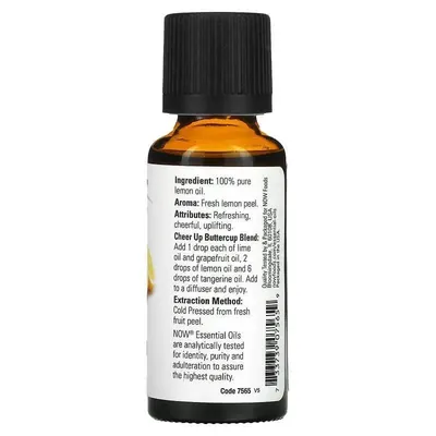 Ефірна олія лимону Now Essential Oils Lemon, 30 мл