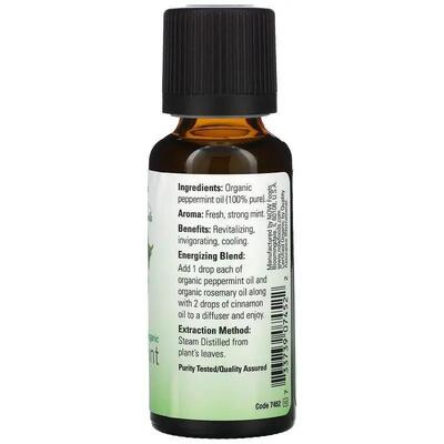 Эфирное масло мяты перечной NOW Peppermint Oil, 30 мл