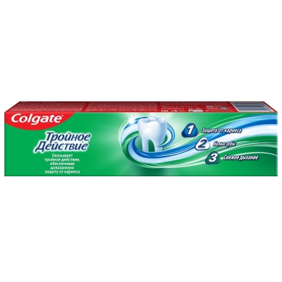 Зубная паста Colgate Тройное действие Натуральная мята, 100 мл