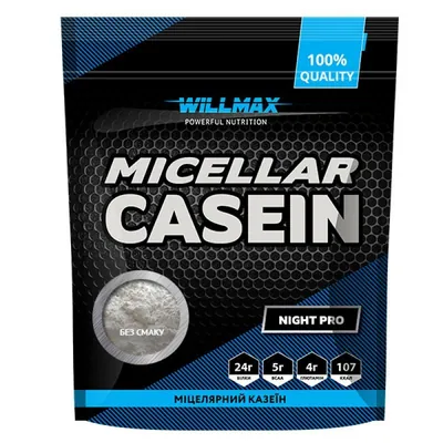 Казеїн міцелярний Willmax Micellar Casein, без смаку, 900 г