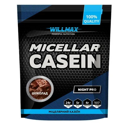 Казеїн міцелярний Willmax Micellar Casein, шоколад, 900 г