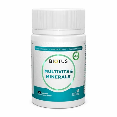 Мультивітаміни та мінерали Biotus Multivits & Minerals таблетки №30