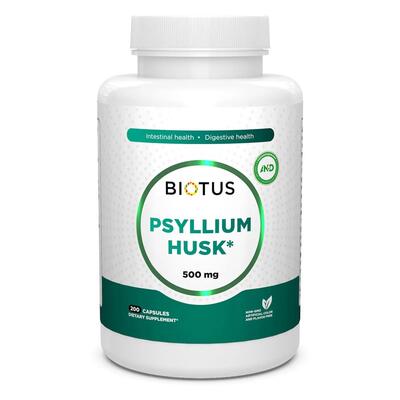 Подорожник Biotus Psyllium Husk капсулы по 500 мг №200