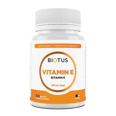 Вітамін Е Biotus Vitamin Е капсули №100