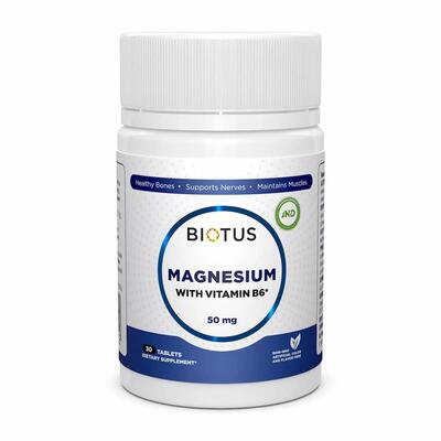 Магний и витамин B6 Biotus Magnesium with Vitamin B6 таблетки №30