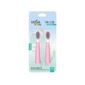 Насадки Vega VK-500P VK-11P Kids к звуковой детской зубной щетке 6-12 лет, розовые, 2 штуки