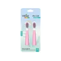 Насадки Vega VK-500P VK-11P Kids до звукової дитячої зубної щітки 6-12 років, рожеві, 2 штуки
