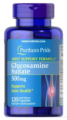 Глюкозамін сульфат Puritan's Pride Glucosamine Sulfate 500 мг, 120 капсул
