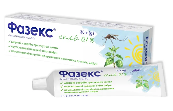 Фазекс гель 0,1 % по 30 г у тубах алюм.