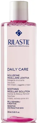 Міцелярна вода Rilastil Daily Care очищуюча для чутливої шкіри обличчя та очей, 250 мл