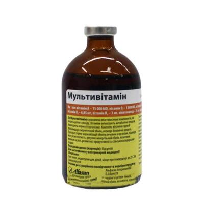 Мультивитамин (ДЛЯ ЖИВОТНЫХ) раствор для инъекций, 100 мл