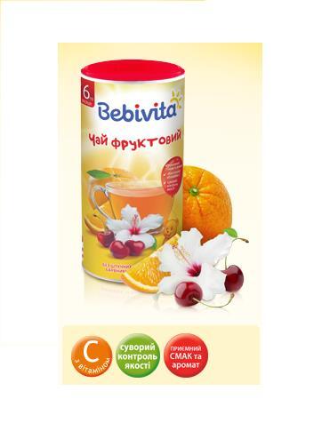 Напиток Bebivita Чай фруктовый, сухой быстрорастворимый, 200 г