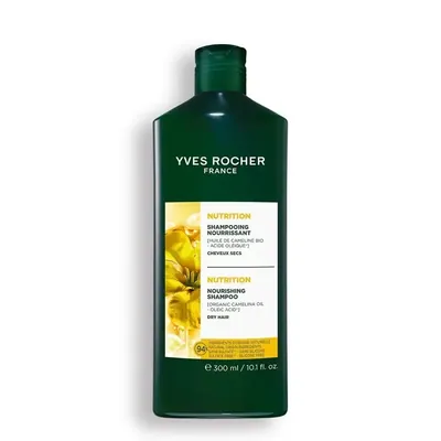 Шампунь Yves Rocher Живлення та Зволоження з олією камеліни, 300 мл